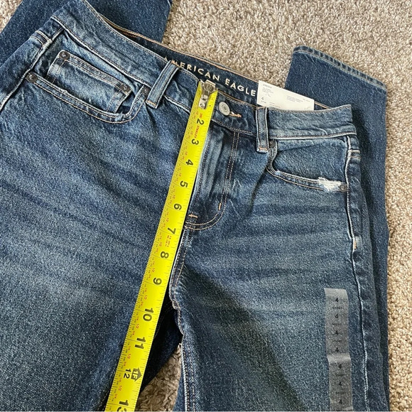 American Eagle Outfitters | 90s Skinny Jeans | Dark Atlantic Stretch NWT - Picture 4 of 7